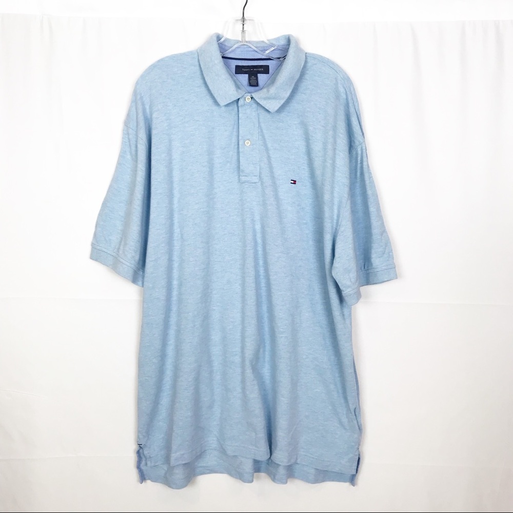 Tommy Hilfiger Light Blue Polo Shirt Size XXL